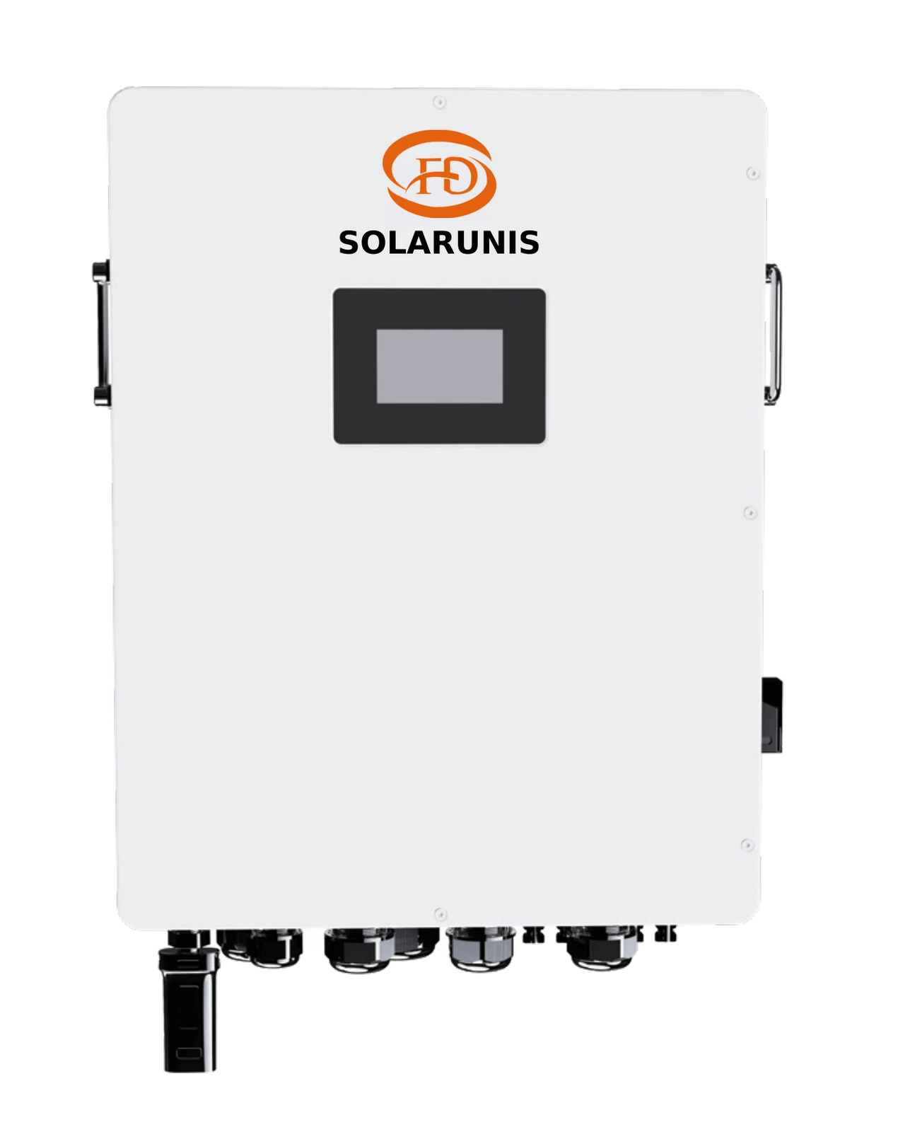 Solarunis three-phase Low Voltage Hybrid inverter, 15–30 kW, integrated display configuration